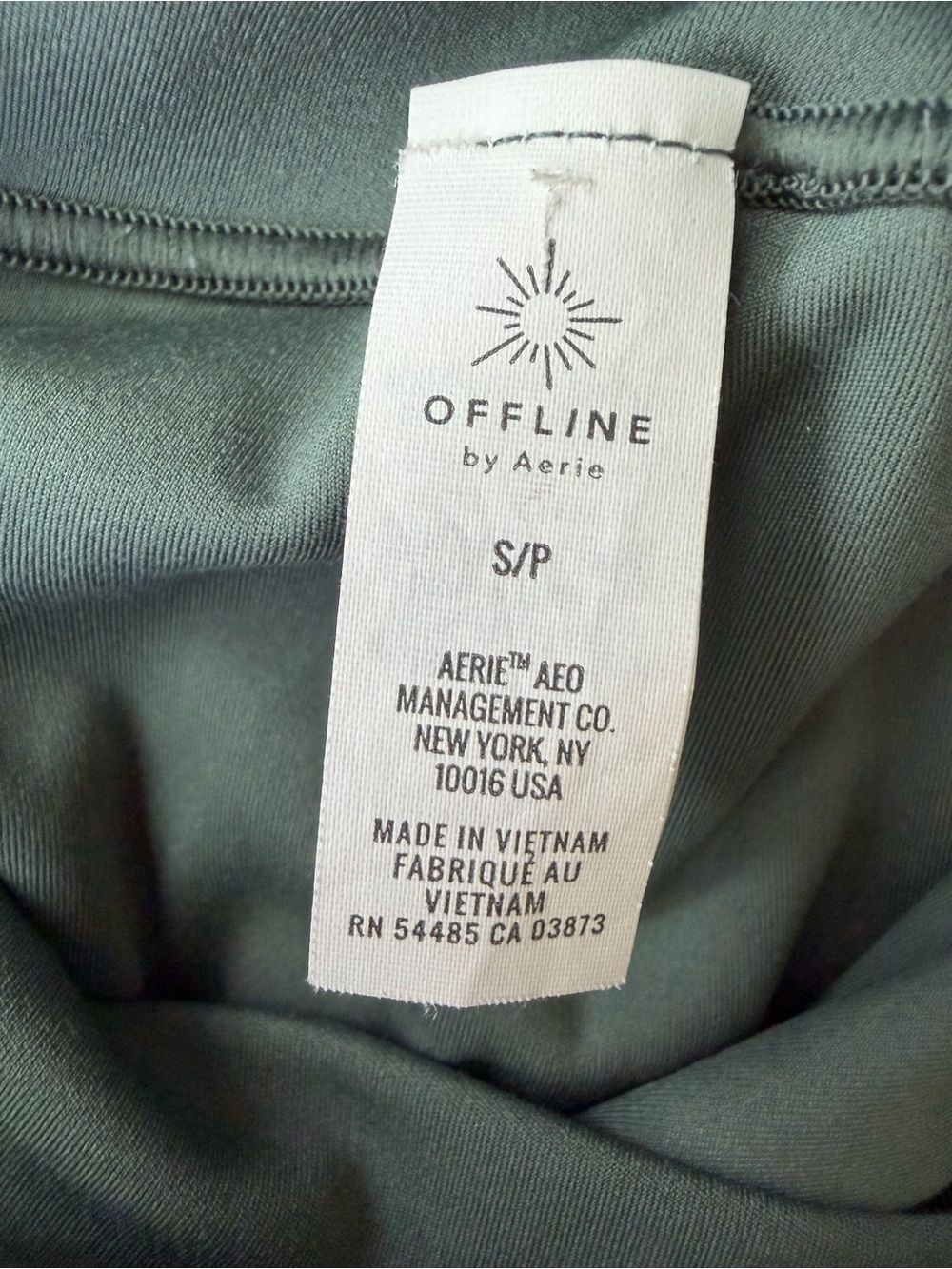 Offline by Aerie Real Me High-Waist Flared Yoga Pants in Sage Green - Picture 4 of 5